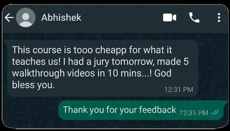 Abhishek message