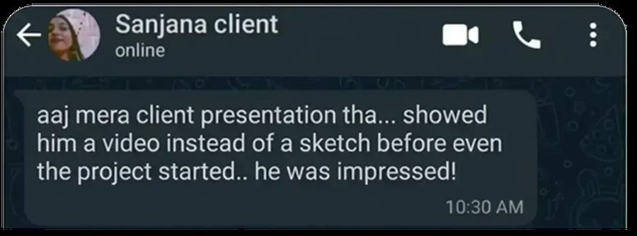 Sanjana message